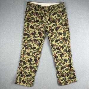 True Vintage 60s‎ Canvasback Duck Hunter Camo Hunting Pants Mens 39x29.5